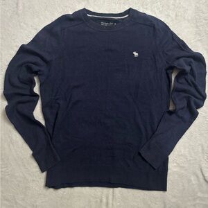 Abercrombie & Fitch Dark Blue Crewneck Sweater